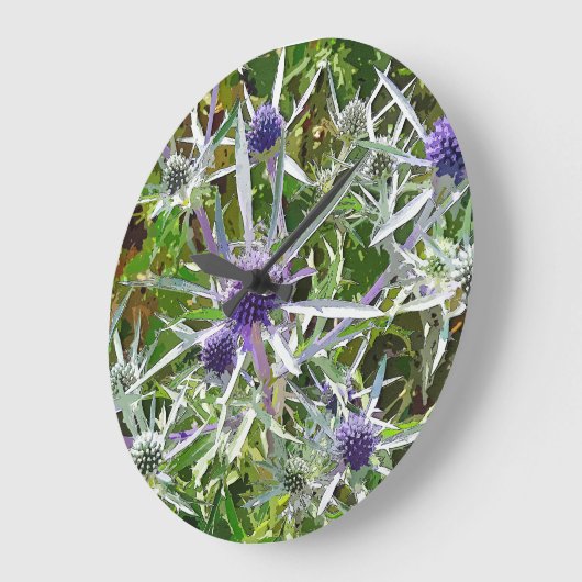 WILDBLUMEN GROßE WANDUHR (Winkel)