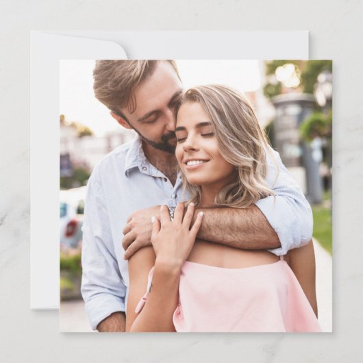 Wildblumen grün und orange Foto Save The Date (Rückseite)