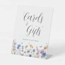 Wildblumen Grüne Brautparty Karten und Geschenke