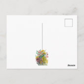 Wildblumen-Grußkarte Postkarte (Rückseite)