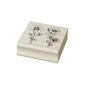 Wildblumen Gummistempel (Stempel)