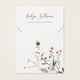 Wildblumen-Halskette-Display-Karte