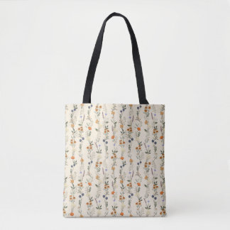 Wildblumen Handgezeichnet Tasche