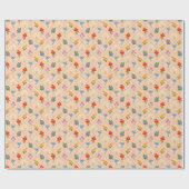 Wildblumen-Harlekin-Garten Geschenkpapier (Flach)
