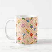 Wildblumen-Harlekin-Garten Kaffeetasse (Links)