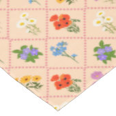Wildblumen-Harlekin-Garten Tischdecke (Schrägansicht)