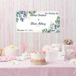 Wildblumen-Harmonie-Hochzeits-Willkommensschild Banner