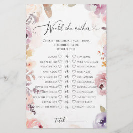 Wildblumen Hätte sie lieber Brautparty