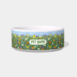 Wildblumen-Haustier-Schale Napf