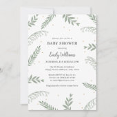 Wildblumen Hautgeschlechtsneutrale Babydusche Einladung (Vorderseite)