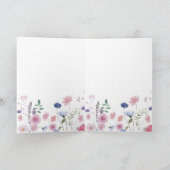 Wildblumen Heiliges Kreuz Dankeskarte (Innenseite)