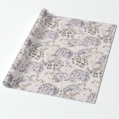 Wildblumen Helles Hintergrund Geschenkpapier (Ungerollt)