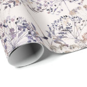 Wildblumen Helles Hintergrund Geschenkpapier (Rolleneckpunkt)