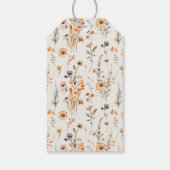 Wildblumen Herbst Blasen & Brauen Dusche Gefallen Geschenkanhänger (Rückseite)