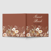 Wildblumen Herbst Hochzeit Blumen Gästebuch (Voll)