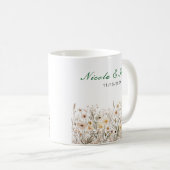 Wildblumen Herbst Hochzeit Blumen Kaffeetasse (VorderseiteRechts)