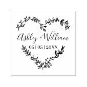 Wildblumen Herzdesign forma Wedding Permastempel (Design)