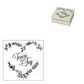 Wildblumen Herzrasen bei Joy Wedding Quote Gummistempel (Stempel)