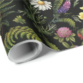 Wildblumen Hintergrund der medizinischen Pflanze Geschenkpapier (Rolleneckpunkt)
