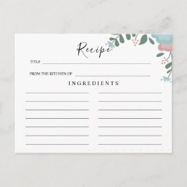 Wildblumen Hochzeit ,Boho Blumenzitat Postkarte