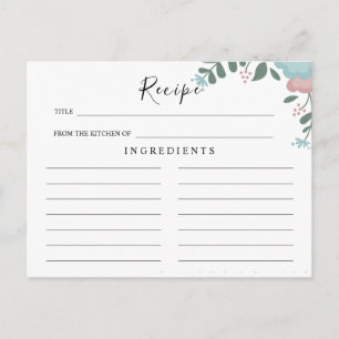 Wildblumen Hochzeit ,Boho Blumenzitat Postkarte