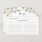 Wildblumen Hochzeit ,Boho Blumenzitat Postkarte (Vorne/Hinten)