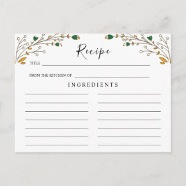 Wildblumen Hochzeit ,Boho Blumenzitat Postkarte