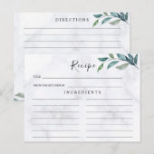 Wildblumen Hochzeit ,Boho Rezept Card Postkarte (Vorne/Hinten)