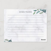 Wildblumen Hochzeit ,Boho Rezept Card Postkarte (Rückseite)