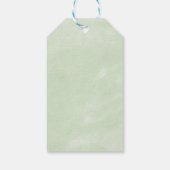 Wildblumen Hochzeit danke Geschenkanhänger (Rückseite)