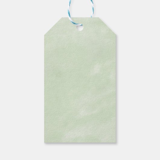 Wildblumen Hochzeit danke Geschenkanhänger (Rückseite)