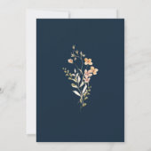 Wildblumen-Hochzeit Einladung (Rückseite)