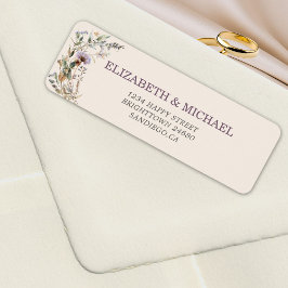 Wildblumen Hochzeit Elegante Moderne Adresse