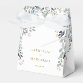 Wildblumen Hochzeit florales Elegantes Gold Geschenkschachtel