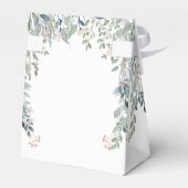 Wildblumen Hochzeit florales Elegantes Gold Geschenkschachtel (Rückseite)