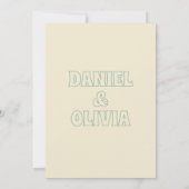 Wildblumen Hochzeit im botanischen Garten Dankeskarte (Rückseite)