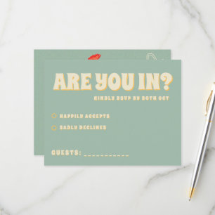 Wildblumen Hochzeit im botanischen Garten RSVP Karte