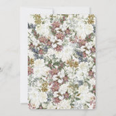 Wildblumen-Hochzeit im Frühling oder Sommer Einladung (Rückseite)