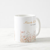 Wildblumen-Hochzeit im Frühlingsrosé-Blumendesign Kaffeetasse (VorderseiteRechts)