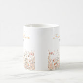 Wildblumen-Hochzeit im Frühlingsrosé-Blumendesign Kaffeetasse (Mittel)