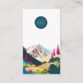 Wildblumen Hochzeit im Wasserfarbenwasser Begleitkarte (Rückseite)