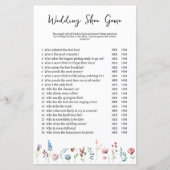 Wildblumen Hochzeit oder Paare Duschdusche Spiel (Vorderseite)