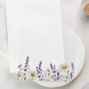 Wildblumen-Hochzeit Pergament Einladungen