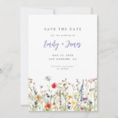 Wildblumen-Hochzeit - Save The Date (Vorderseite)