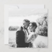 Wildblumen-Hochzeit Save the Date Einladung (Rückseite)