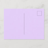 Wildblumen Hochzeit violette Rosa Biene Einladungspostkarte (Rückseite)