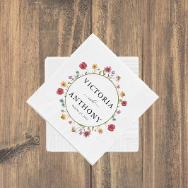 Wildblumen Hochzeit von Napkins Serviette