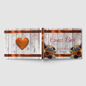 Wildblumen, Hochzeiten von Band und Herz - Kupfer Gästebuch (Voll)