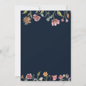 Wildblumen Hochzeiten von Tafelkarten (Rückseite)