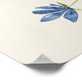 Wildblumen-Hochzeits-Willkommensschild Poster (Ecke)